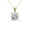 Collar Diamante Nancy 0.10-0.50Ct Solitario Oro Amarillo