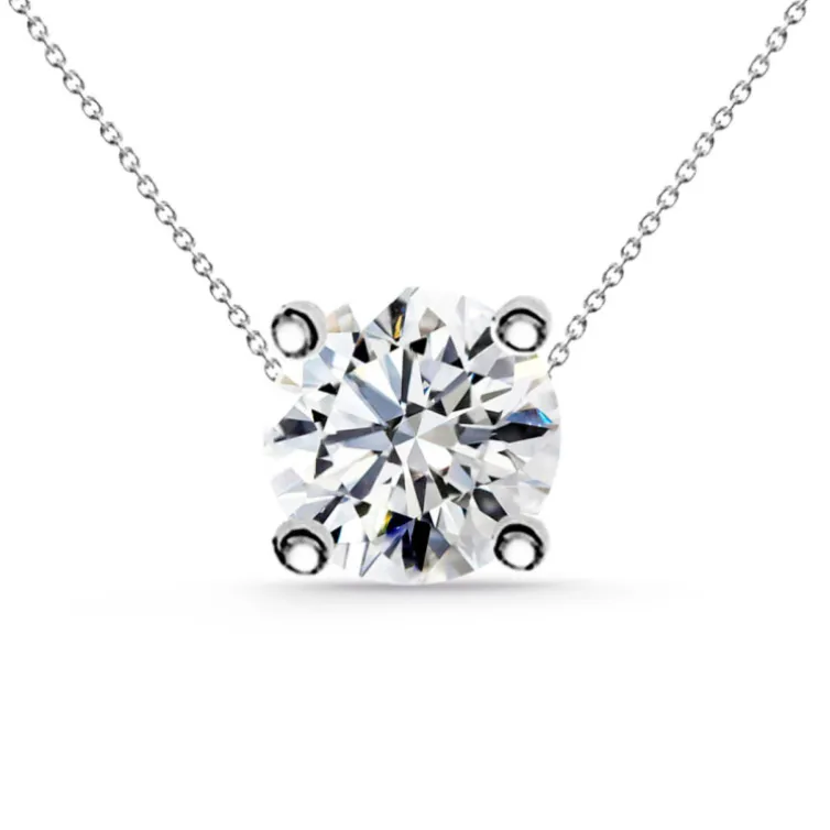 Collar diamante oro blanco Grace 0.55-1.00 Ct