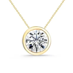 Collar Diamante Sharon 0.55-1.00Ct Solitario Oro Amarillo