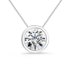 Collar Diamante Sharon 0.55-1.00Ct Solitario Oro Blanco