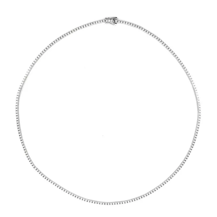Collar Diamantes 2.60ct Riviere 43cm Jackie