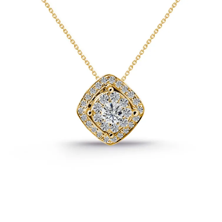 Collar Diamantes Gardenia 0.53 Oro Amarillo