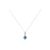 Collar Diamantes Zafiro Sangre Azul