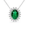 Collar Esmeralda 1.30 Y Diamantes Dalia