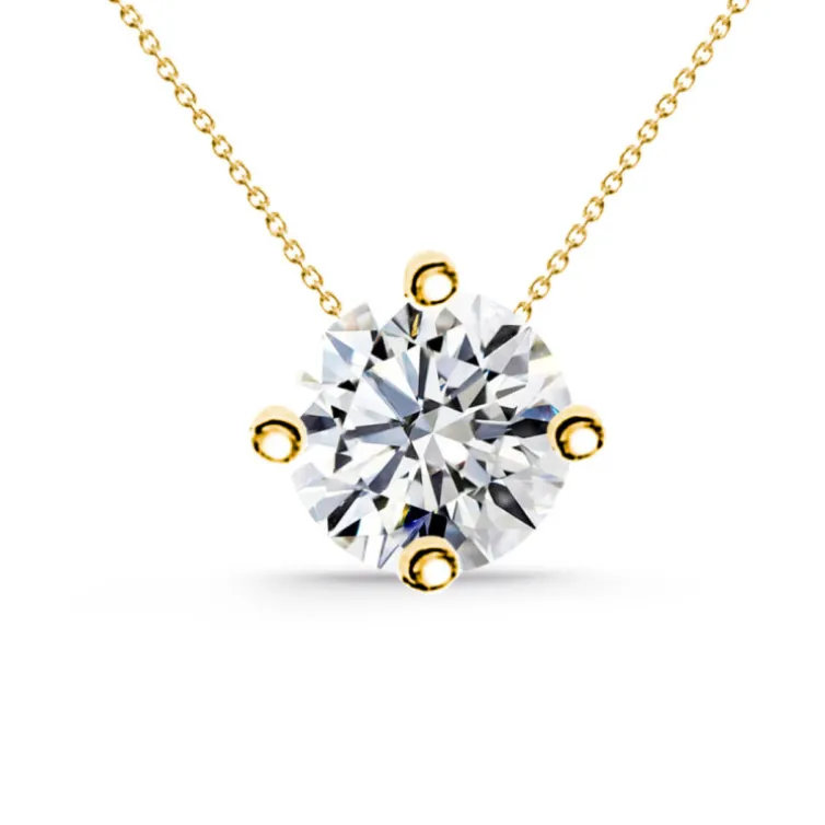 Collar oro amarillo y diamante GraceTwisted 0.55-1.00 Ct