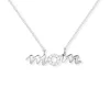 Collar Oro Blanco Mom Mama Mini Details