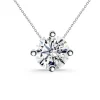 Collar oro blanco y diamante GraceTwisted 0.55-1.00 Ct