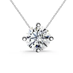 Collar oro blanco y diamante GraceTwisted 0.55-1.00 Ct