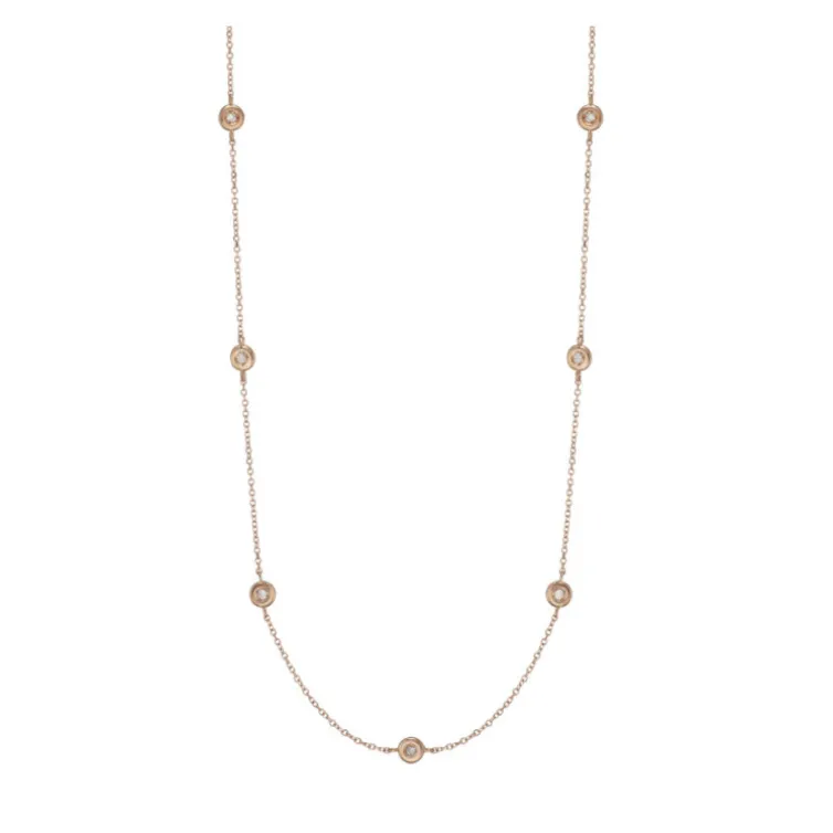 Collar Oro Diamantes 7 Spot