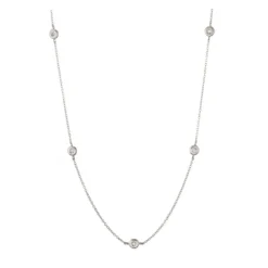 Collar Oro Diamantes 5 Spot