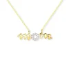 Collar Oro Mom Mama Mini Details