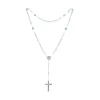 Collar Rosario Aguamarina