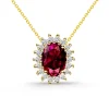 Collar Rubi oval y Diamantes Dalia
