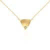 Collar Triángulo Diamante Oro Amarillo Always