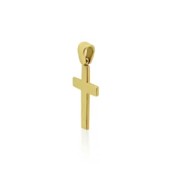 Cruz Oro Amarillo Catholic Sign