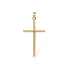 Cruz Oro Rosa Tubo Redondo 30x18