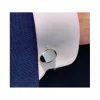 Gemelos De Plata Oval Grabable