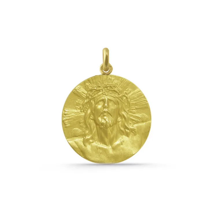 Medalla Cristo de Limpias Oro 18K