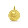 Medalla Cristo Salvador Oro 18K