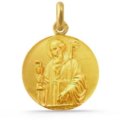 Medalla San Benito Viejo Oro 18K