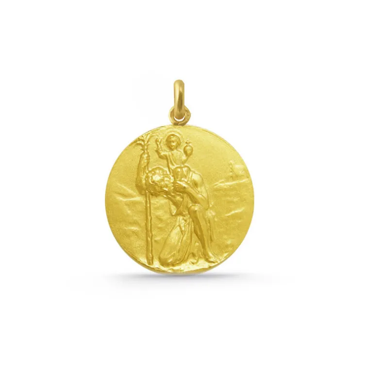 Medalla San Cristobal Oro 18K