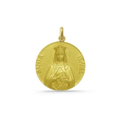 Medalla Santa Isabel 18K.