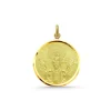 Medalla Virgen del Pilar Oro 18K Bisel