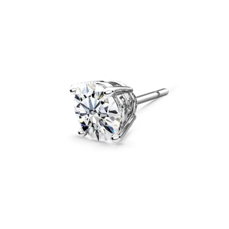 Pendiente de Diamante Hombre 0.60-1.50ct Talla Brillante Katherine Oro Blanco