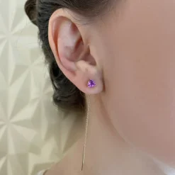 Pendientes Amatista Trillon