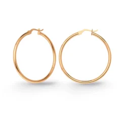 Pendientes Aro Criolla Basic Gold 15mm Oro Rosa