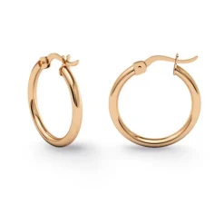 Pendientes Aro Criolla Basic Gold 15mm Oro Rosa