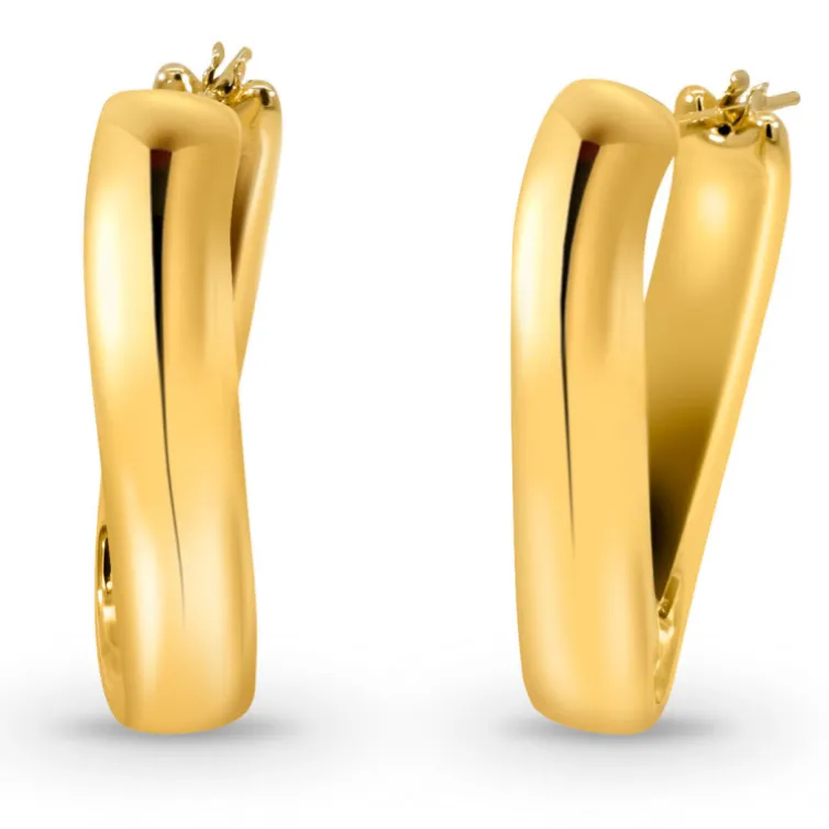 Pendientes Aro Cuadrado Nochentera 37mm