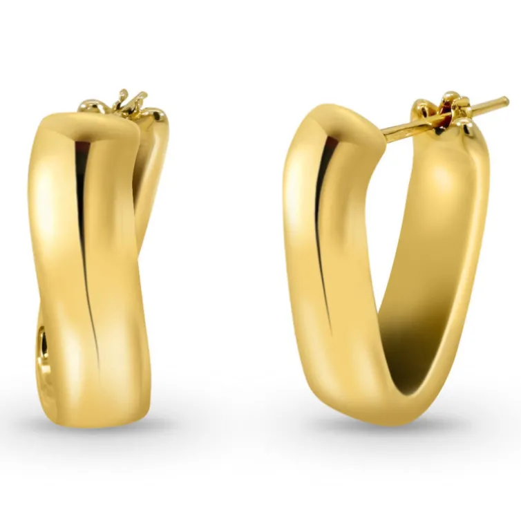 Pendientes Aro Cuadrado Nochentera 25mm