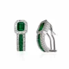 Pendientes Aro Esmeralda Diamond Color