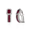 Pendientes Aro Rubí Diamond Color
