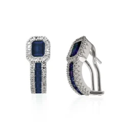 Pendientes Aro Zafiro Diamond Color