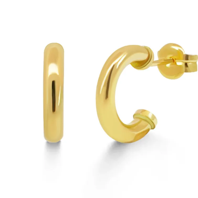 Pendientes de Aro Oro Amarillo 13mm