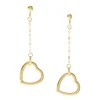 Pendientes De Oro Corazones Amor Libre