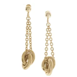 Pendientes De Oro Doble Círculo Amor Libre