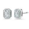 Pendientes Diamantes 1.10 Ct Talla Esmeralda Vrait