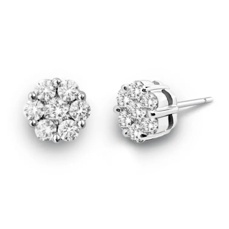 Pendientes Diamantes Camelia 1.50 Dormilonas