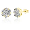 Pendientes Diamantes Camelia 0.80 Oro Amarillo