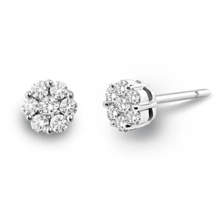 Pendientes Diamantes Camelia 0.30 Dormilonas