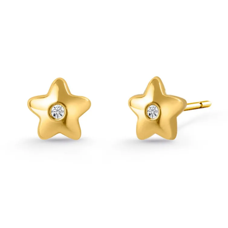 Pendientes Diamantes Dormilonas Estrella