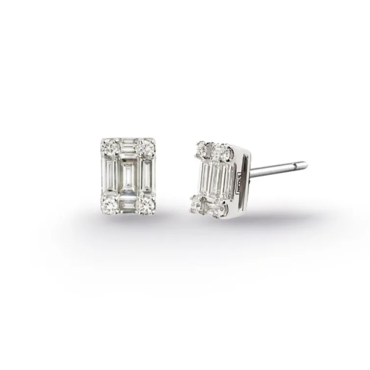 Pendientes Diamantes Dormilonas Square