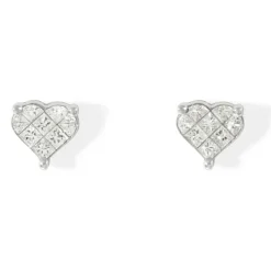 Pendientes Diamantes Dormilona Corazón