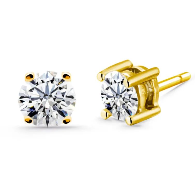 Pendientes Diamantes Jackie Oro Amarillo