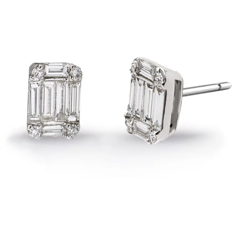 Pendientes Diamantes Minerva 0.40 Dormilonas Square