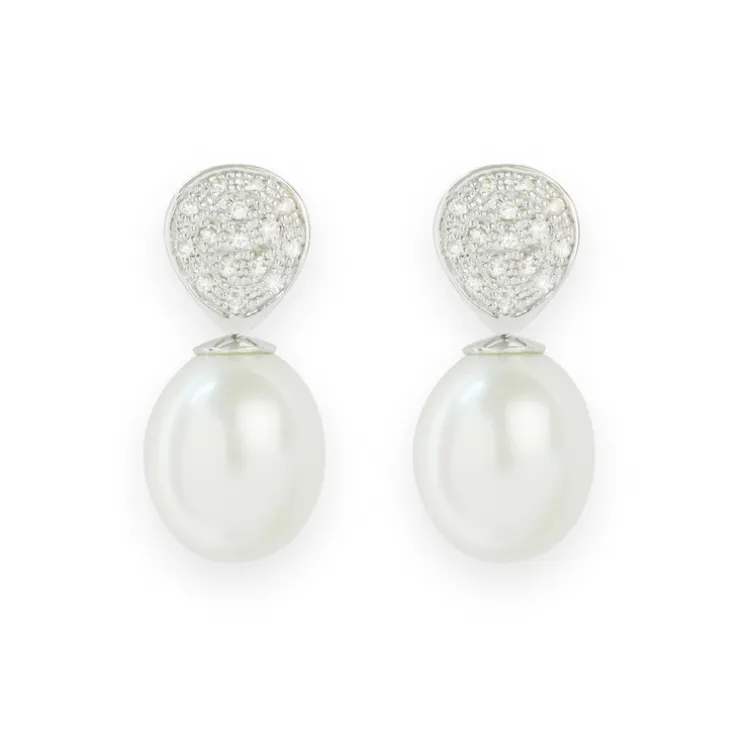 Pendientes Diamantes Pearls Lady