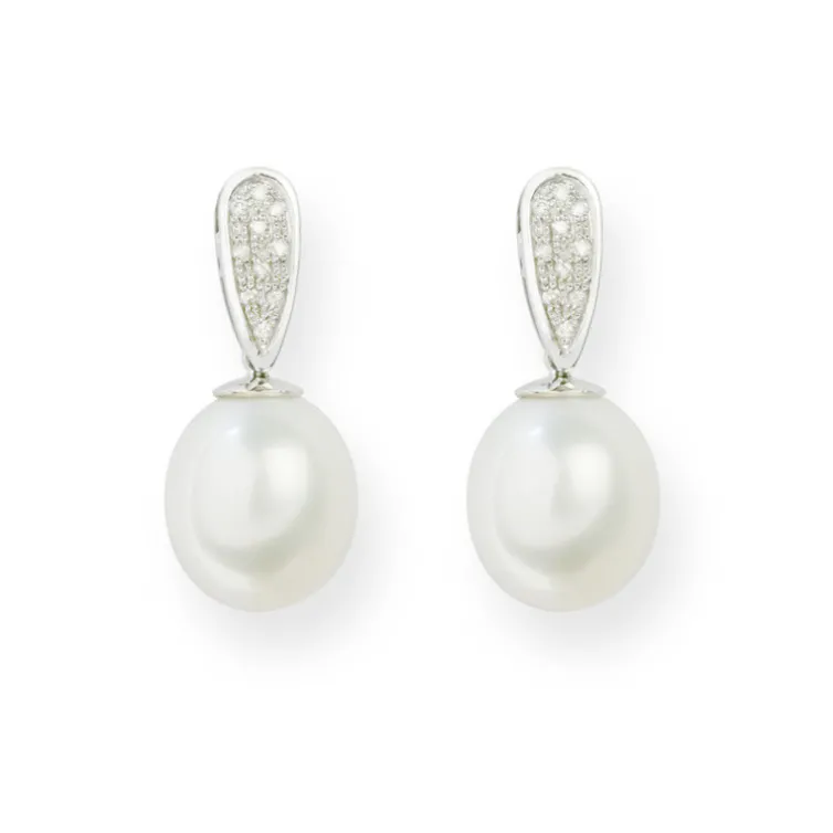 Pendientes Diamantes Pearls Lady